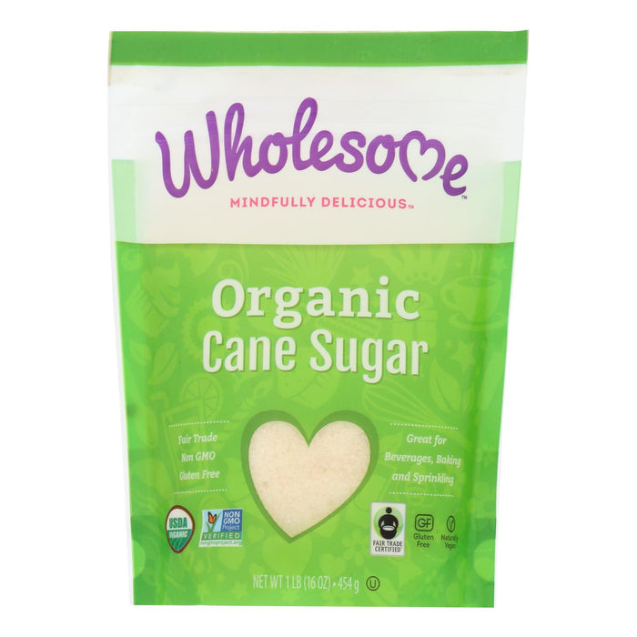 Wholesome Sweeteners Sugar - Organic - Milled - Unrefined - Case Of 12 Lbs.