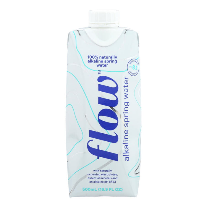 Flow Spring Water - Natural Alkaline - Case Of 12 - 500 Ml.