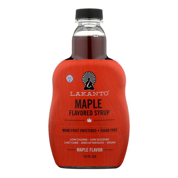 Lakanto Monk Fruit Sweetened Maple Flavored Syrup  - Case Of 8 - 13 Fz.