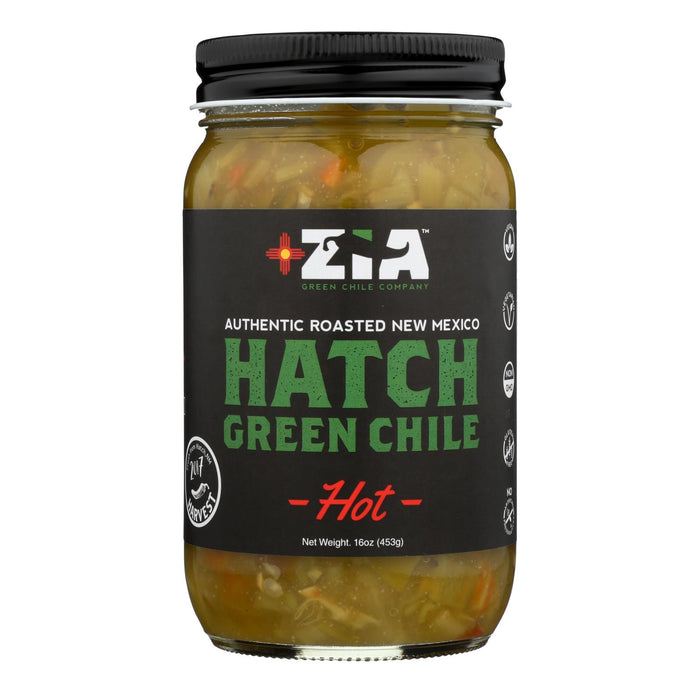 Zia Green Chile Company - Hatch Green Chile - Hot  - Case Of 6 - 16 Oz