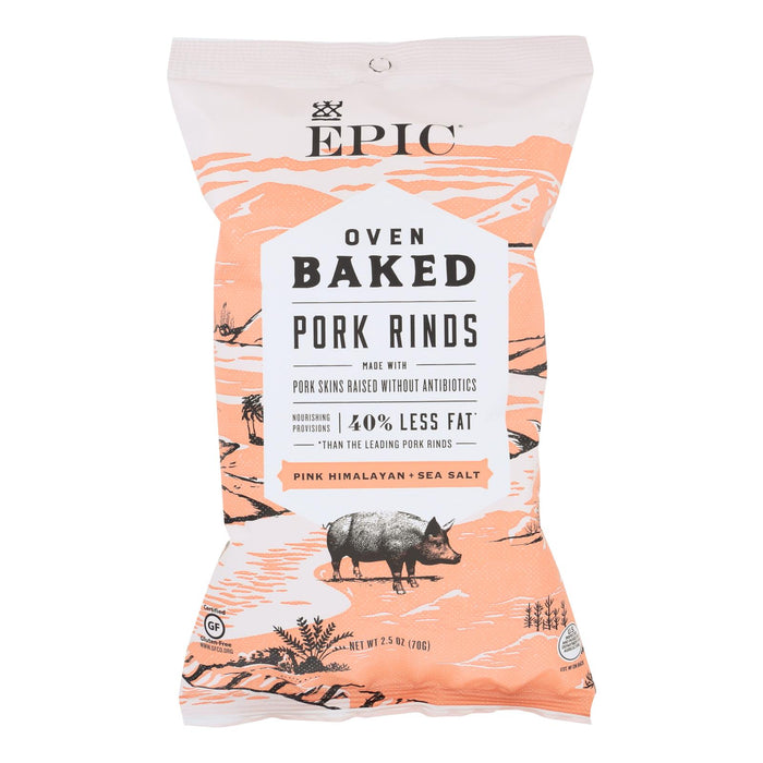 Epic Oven Baked Pork Rinds  - Case Of 12 - 2.5 Oz.