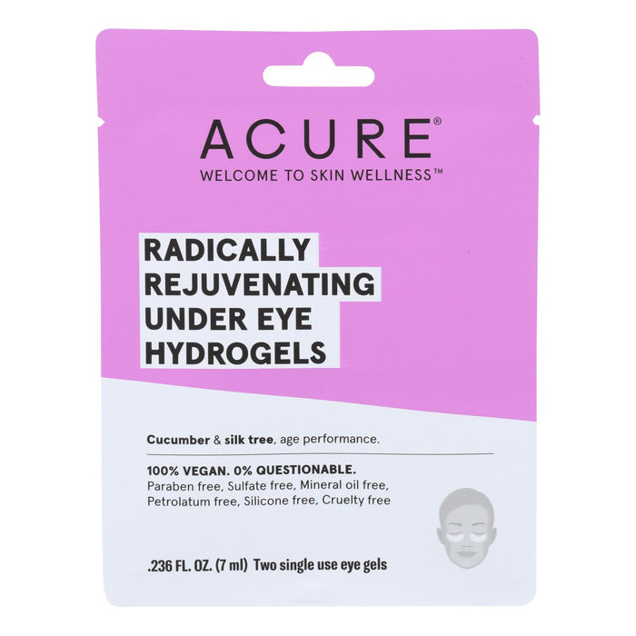 Acure - Under Eye Mask - Radically Rejuvenating Hydrogel - Case Of 12 - 1 Each.