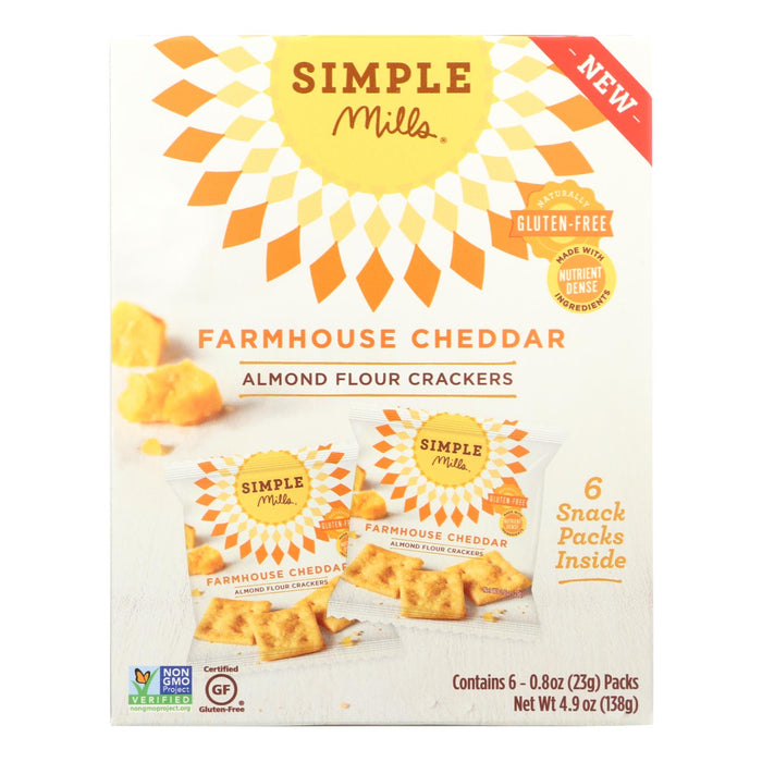 Simple Mills Farmhouse Cheddar - Case Of 6 - 4.9 Oz.