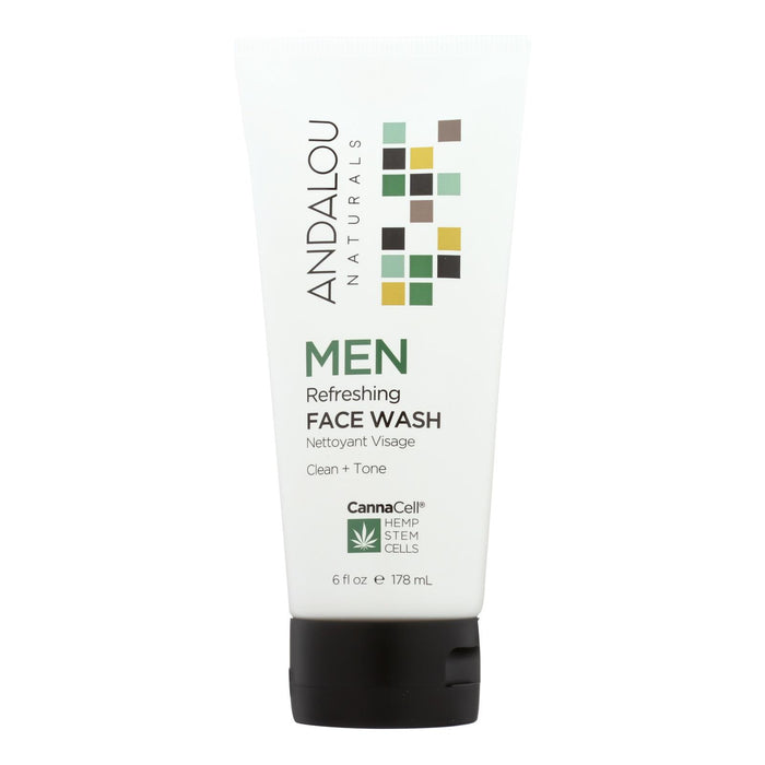 Andalou Naturals - Face Wash - Men's Refreshing - 6 Fl Oz