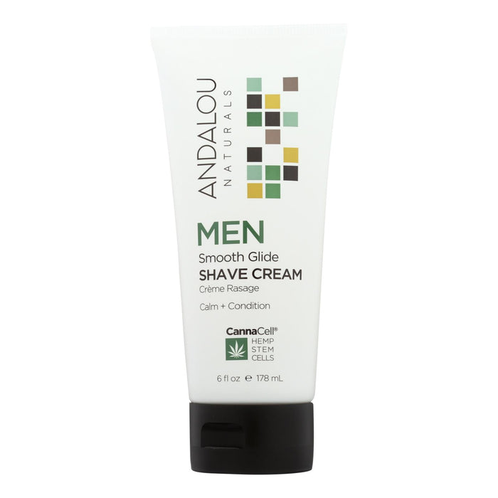 Andalou Naturals - Men Smooth Glide Shave Cream - 6 Fl Oz