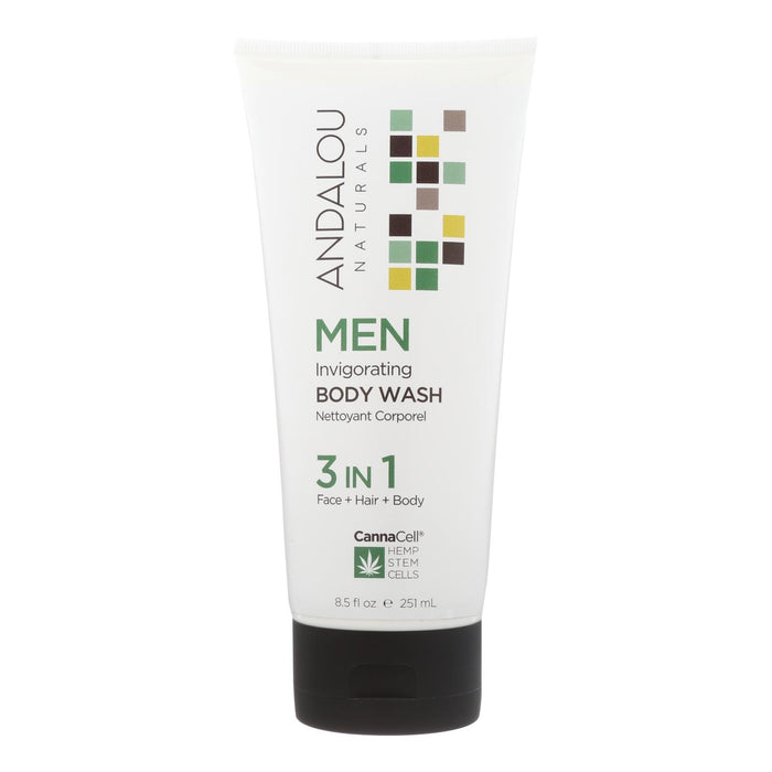 Andalou Naturals - Body Wash - Men's Invigorating - 8.5 Fl Oz