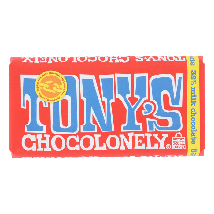 Tony's Chocolonely - Bar Chocolate Milk 32% - Case Of 15 - 6.35 Oz.