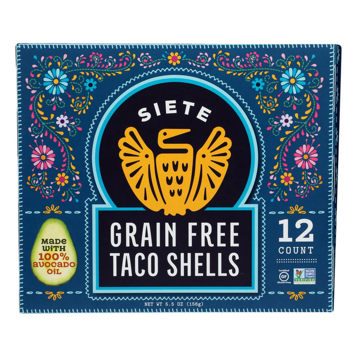 Siete - Taco Shells Grain Free - Case Of 12 - 5.5 Oz.