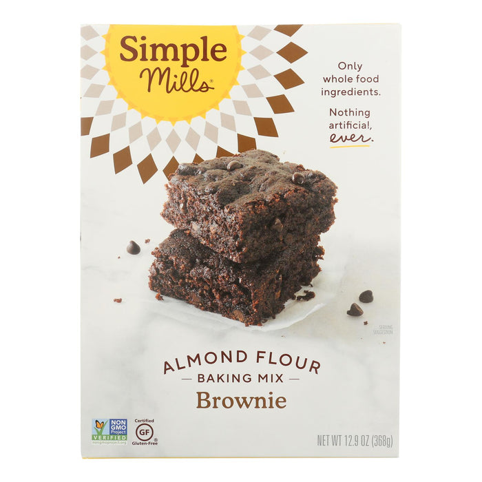 Simple Mills - Brownie Mix Almond Flour - Case Of 6 - 12.9 Oz.