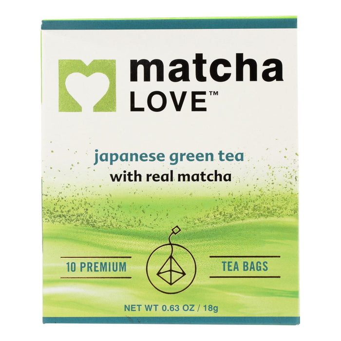 Matcha Love In Matcha Green Tea Traditional Flavor  - Case Of 6 - 10 Bags.