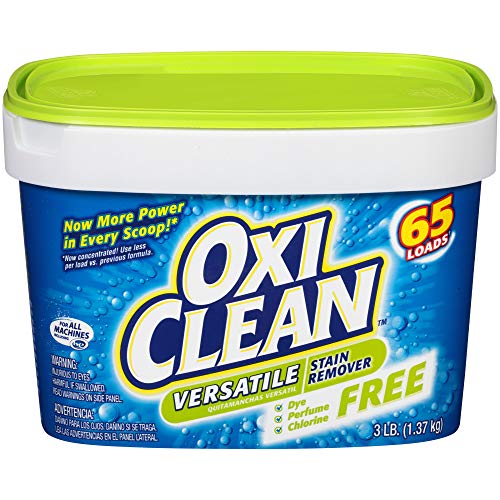 OxiClean Versatile Stain Remover Free - 3 lbs, Pack of 4