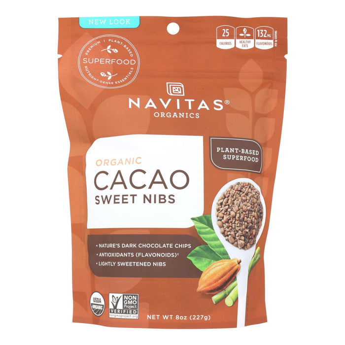 Navitas Naturals - Cacao Nibs Organic Sweetened - 8 Oz.