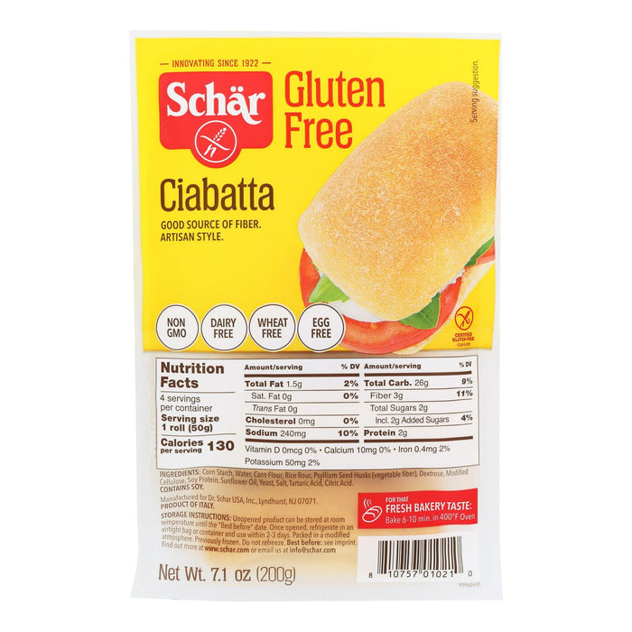 Schar - Ciabatta Gluten Free - Case Of 5-7.1 Oz.