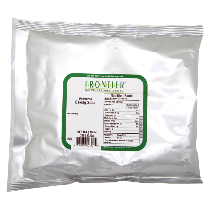 Frontier Herb Baking Soda Powder - Single Bulk Item - 1lb.