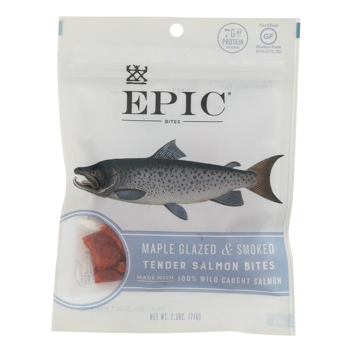 Epic - Jerky Bites - Salmon Maple Dill - Case Of 8 - 2.5 Oz