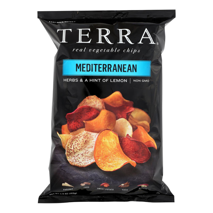 Terra Chips Exotic Vegetable Chips -Mediterranean - Case Of 12 - 6.8 Oz.