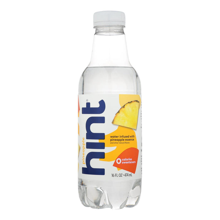 Hint Pineapple Water - Pineapple Unsweetened - Case Of 12 - 16 Fl Oz