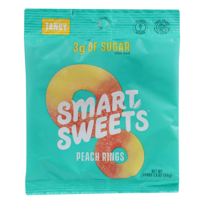 Smartsweets - Gummy Peach Rings - Case Of 12 - 1.8 Oz.