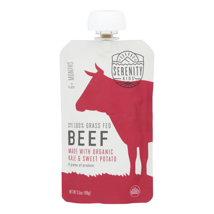 Serenity Kids Llc - Pouch Beef Kale S Pot - Case Of 6 - 3.5 Oz.