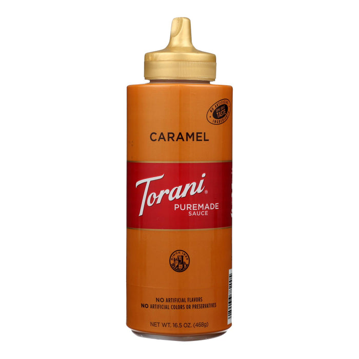 Torani, Caramel Sauce, Authentic Coffeehouse - Case Of 4 - 16.5  Oz