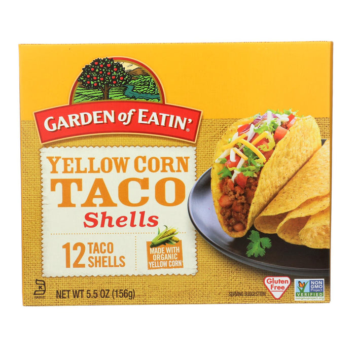 Garden Of Eatin' Yellow Corn Taco Shells -Taco Shells - Case Of 12 - 5.5 Oz.