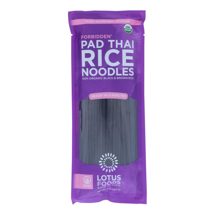 Lotus Foods Noodles - Organic - Forbidden Pad Thai - Case Of 8 - 8 Oz.