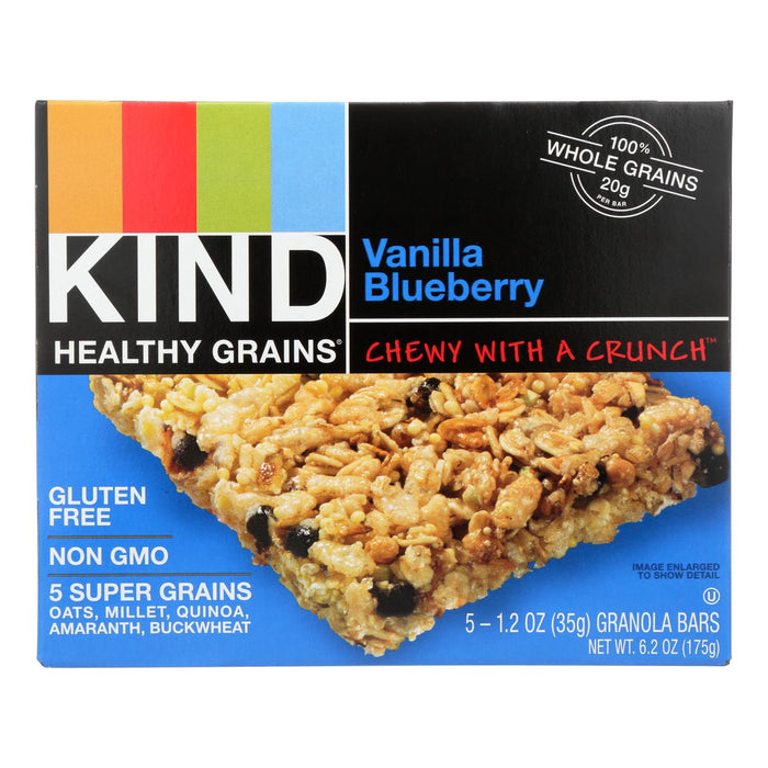 Kind Bar - Granola - Healthy Grains - Vanilla Blueberry - 1.2 Oz - 5 Count - Case Of 8.