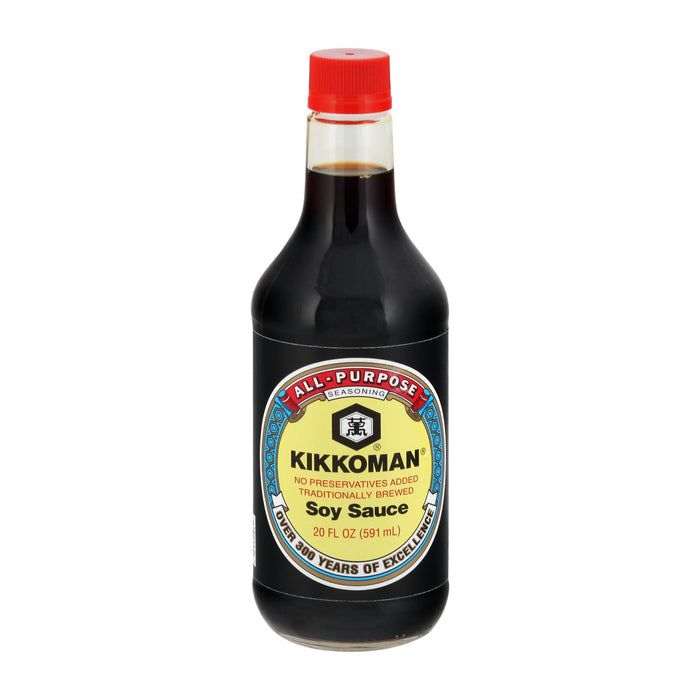 Kikkoman Soy Sauce -Case Of 12 - 20 Fl Oz.