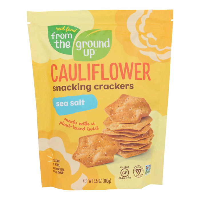 From The Ground Up Sea Salt Snacking Crackers - Case Of 6 - 3.5 Oz.