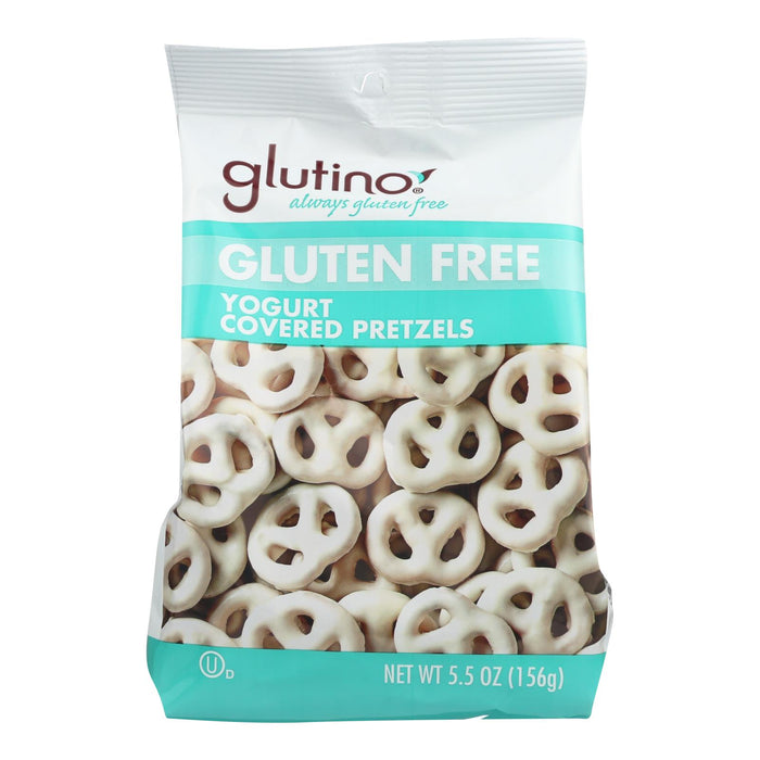 Glutino Peppermint Pretzels - Yogurt - Case Of 12 - 5.5 Oz