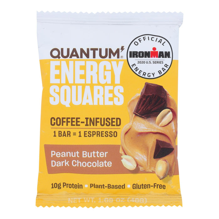 Quantum Energy Squares - Bar Pnut Bttr Dark Choc - Cs Of 8-1.69 Oz.