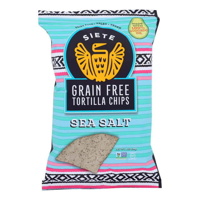 Siete - Tort Chip Sea Salt Green Free - Case Of 24 - 1 Oz.