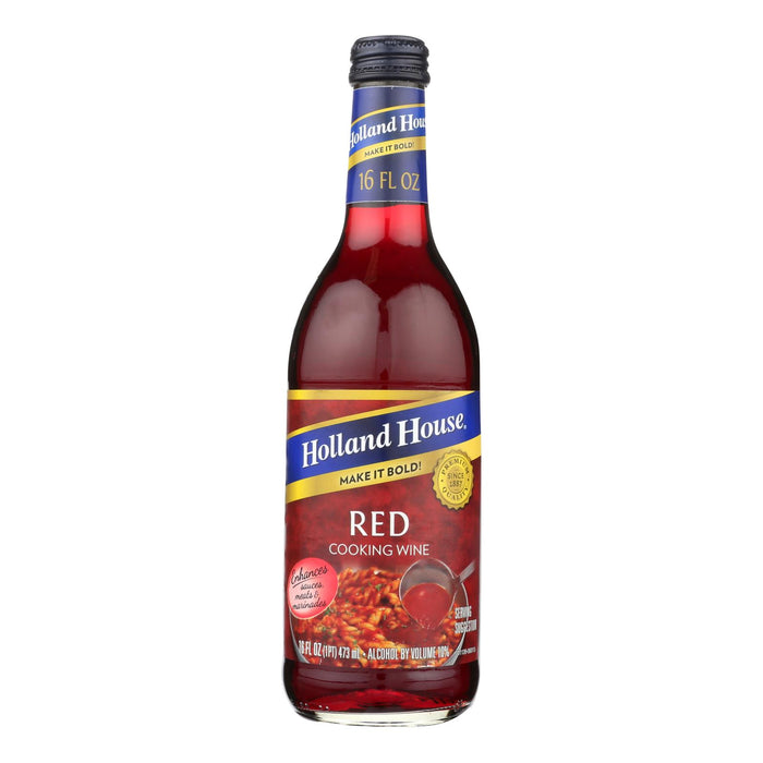 Holland House Holland House Red Cooking Wine -Red - Case Of 12 - 16 Fl Oz.