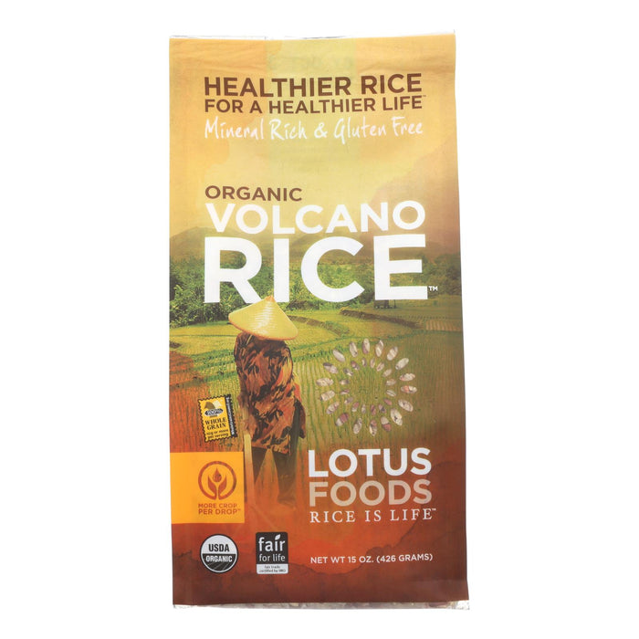 Lotus Foods Organic Volcano Rice - Case Of 6 - 15 Oz