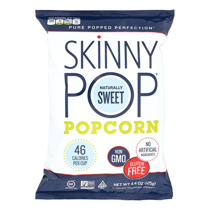 Skinnypop Popcorn Skinny Pop -Naturally Sweet - Case Of 12 - 4.4 Oz.