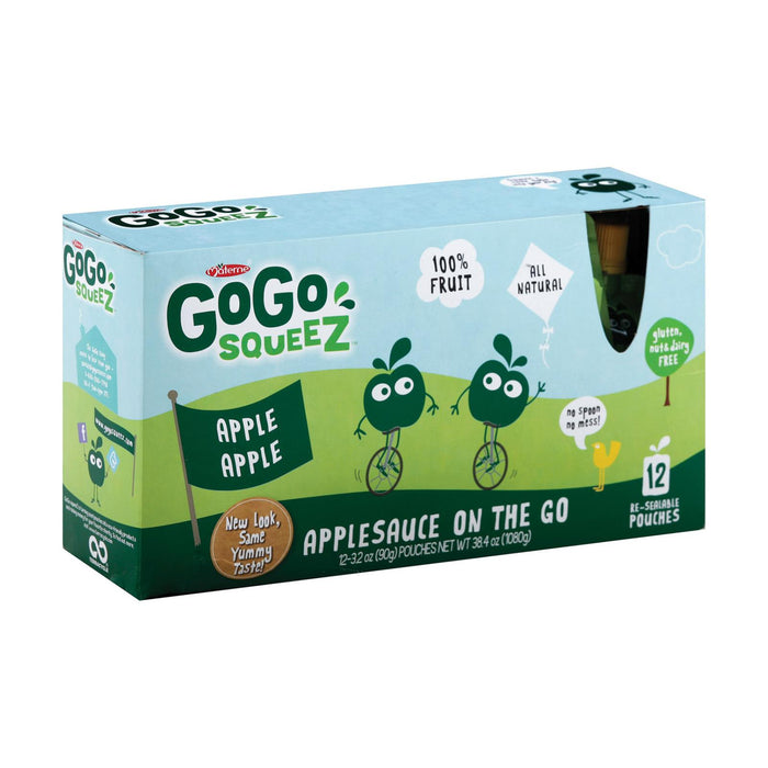 Gogo Squeeze Organic Applesauce -Apple - Case Of 6 - 3.2 Oz.