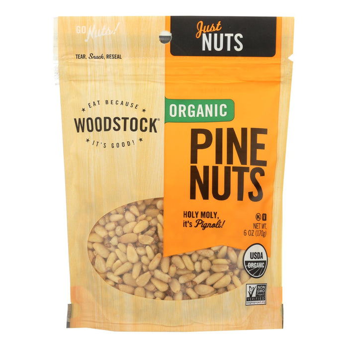 Woodstock Organic Pine Nuts - Case Of 8 - 6 Oz.