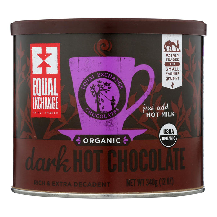 Equal Exchange Hot Chocolate -Organic - Dark - Case Of 6 - 12 Oz