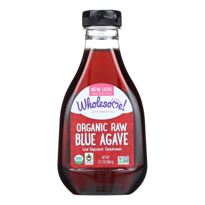 Wholesome Sweeteners Organic Raw Blue Agave - Case Of 6 - 23.5 Oz