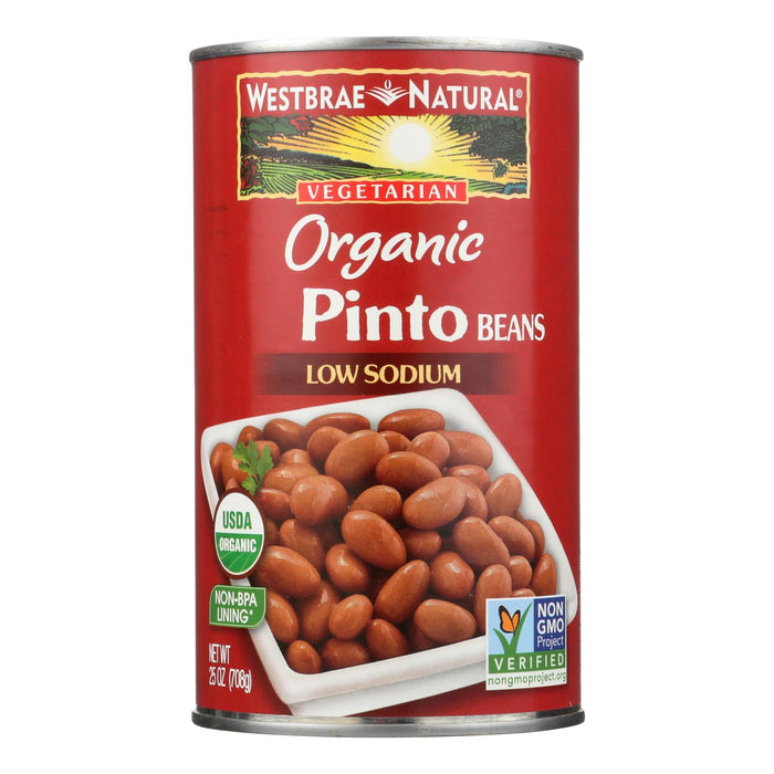 Westbrae Natural Pinto Beans - Organic - Case Of 12 - 25 Oz