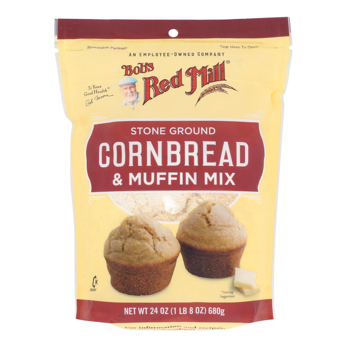 Bob's Red Mill - Mix Cornbread & Muffin - Case Of 4-24 Oz.