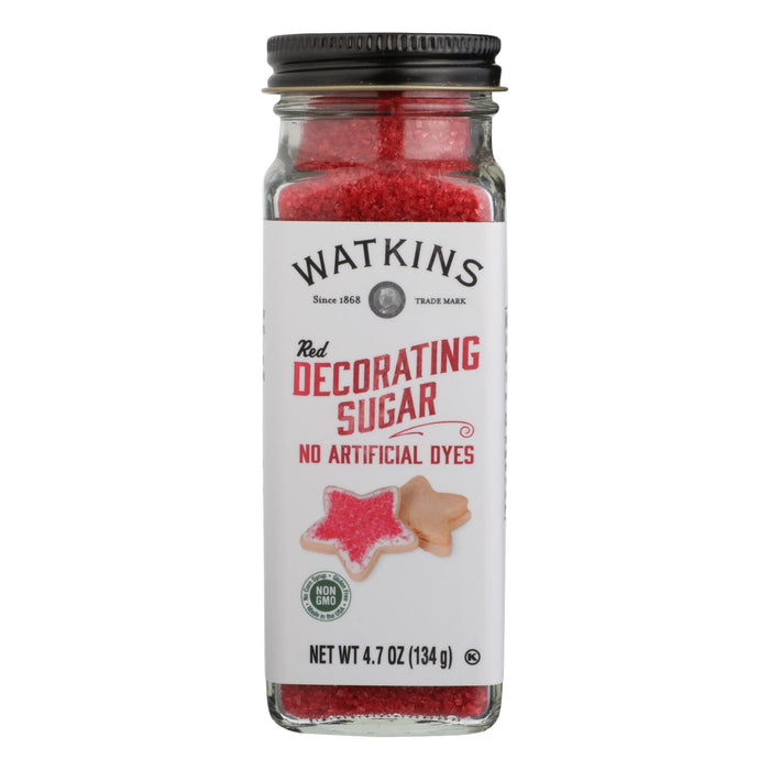 Watkins - Decorating Sugar Red - Case Of 3-4.7 Oz.
