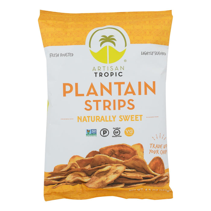 Artisan Tropic Plantain Strips -Naturally Sweet - Case Of 12 - 4.5 Oz.