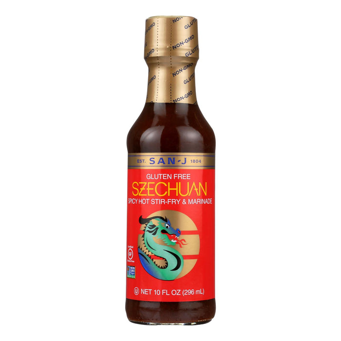 San - J Cooking Sauce - Szechuan - Case Of 6 - 10 Fl Oz
