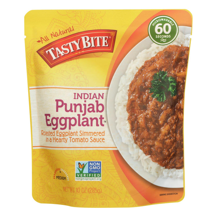 Tasty Bite Entree - Indian Cuisine - Punjab Eggplant - 10 Oz - Case Of 6.