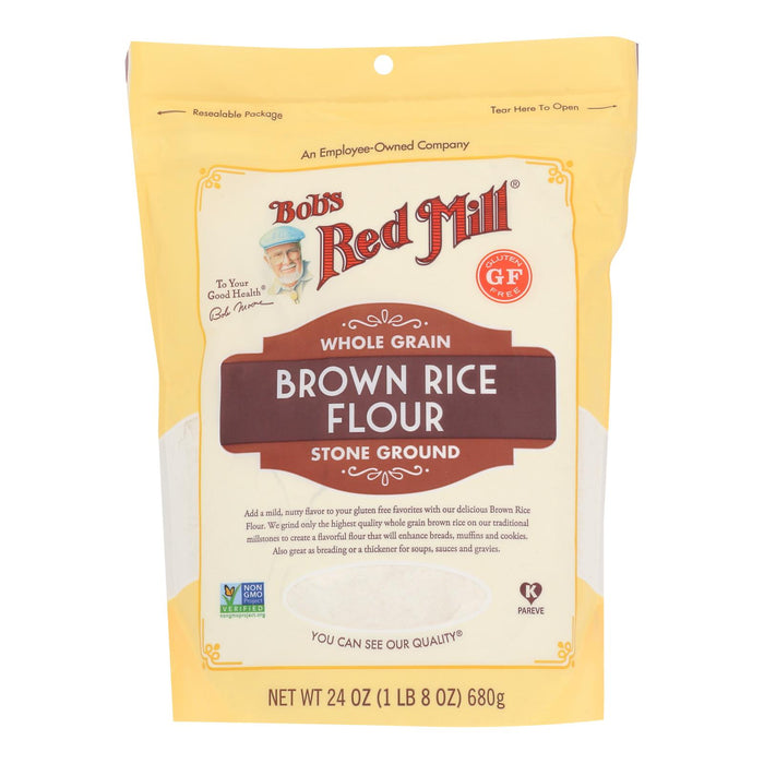 Bob's Red Mill - Brown Rc Flr Wholegrain Stngrn - Case Of 4-24 Oz.