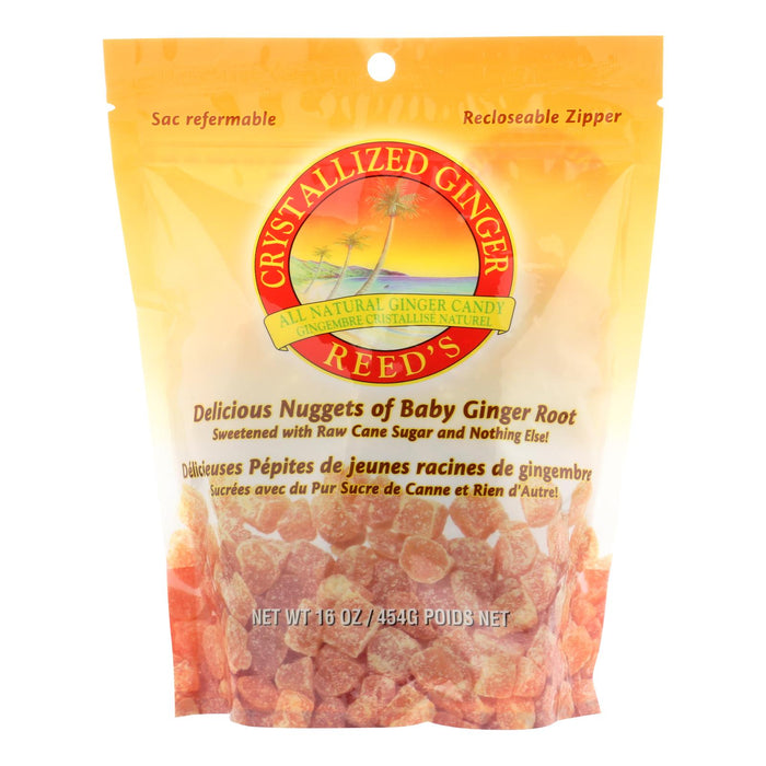 Reed's Ginger Beer Crystallized Ginger - Original - Case Of 6 - 16 Oz