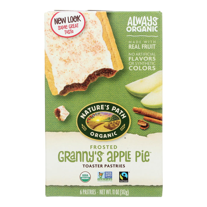 Nature's Path Organic Frosted Toaster Pastries -Granny's Apple Pie - Case Of 12 - 11 Oz.