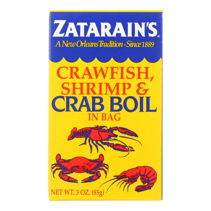 Zatarain's Crab Boil - Dry -Case Of 6 - 3 Oz