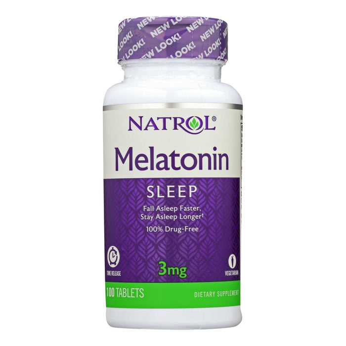 Natrol Melatonin Time Release - 3 Mg - 100 Tablets.